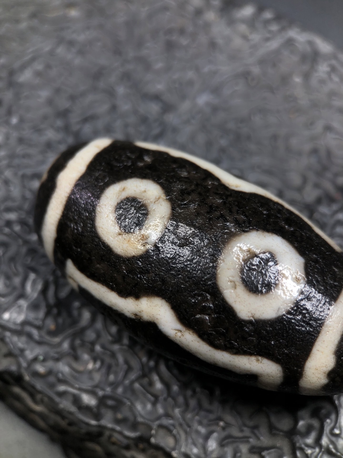 Chinese Natural Agate DZI Beads