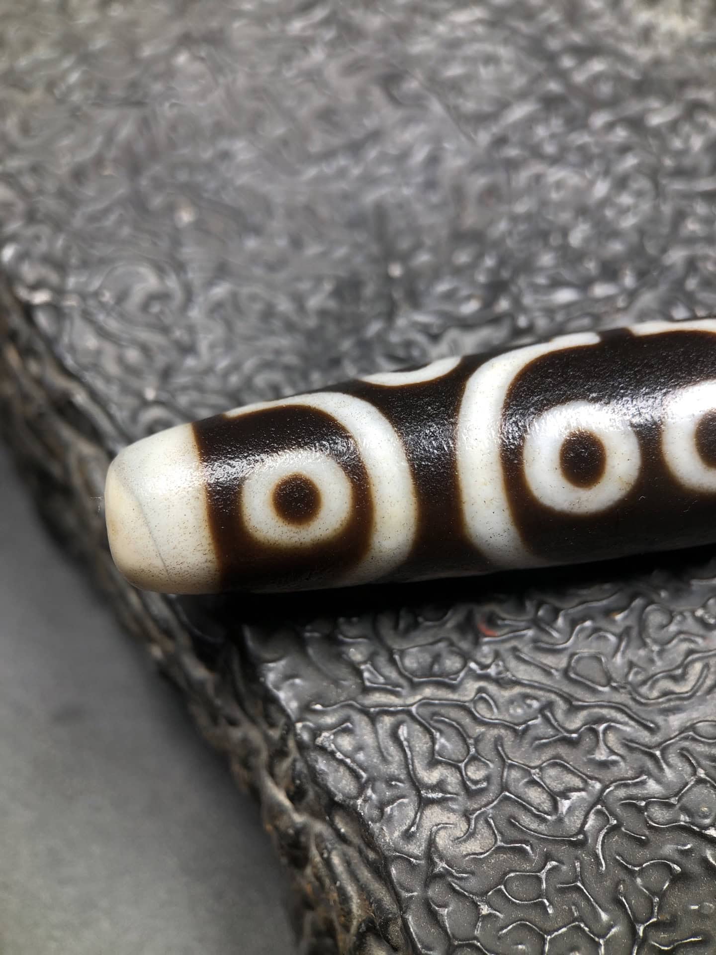 Chinese Natural Agate DZI Beads