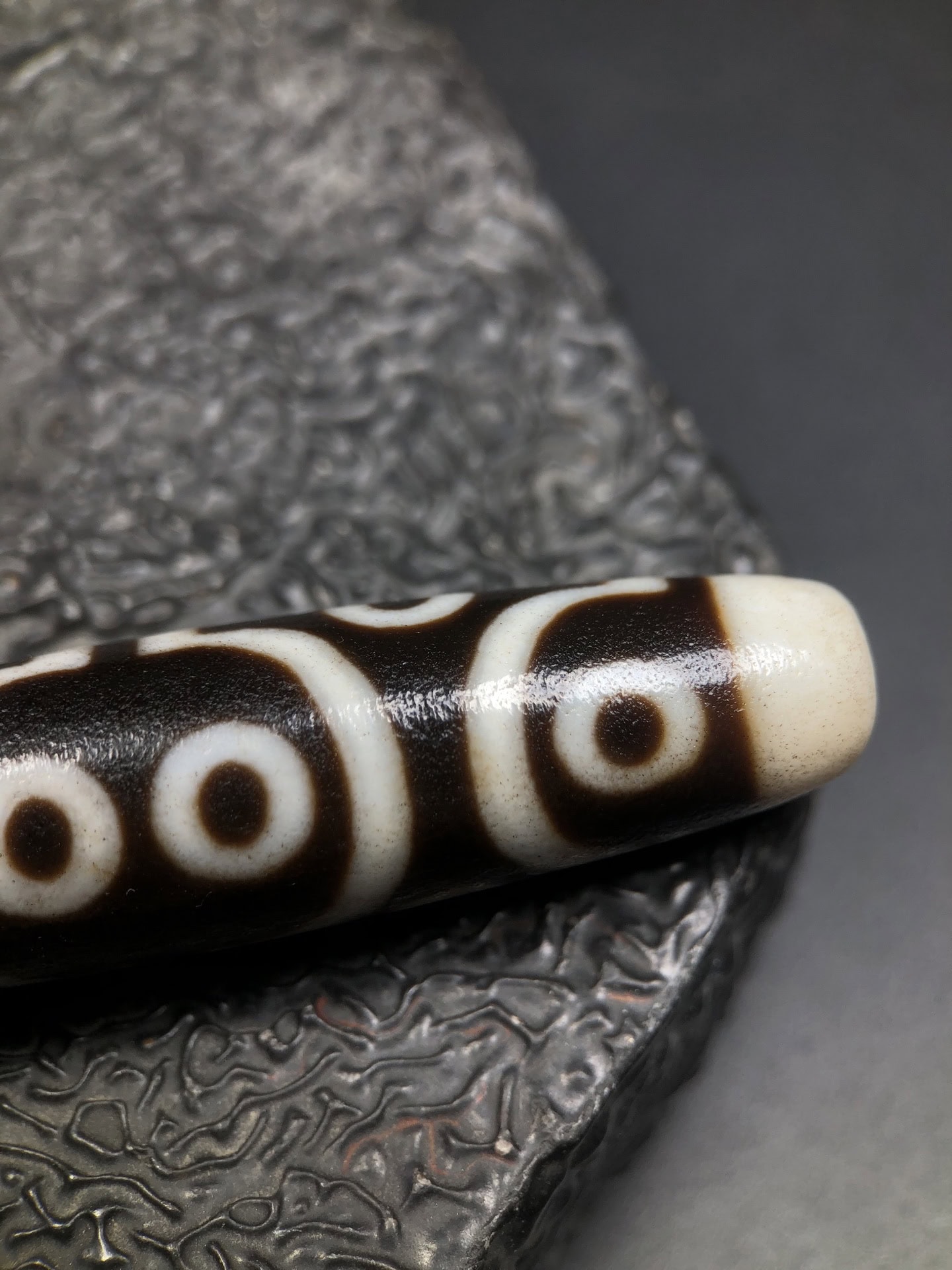Chinese Natural Agate DZI Beads