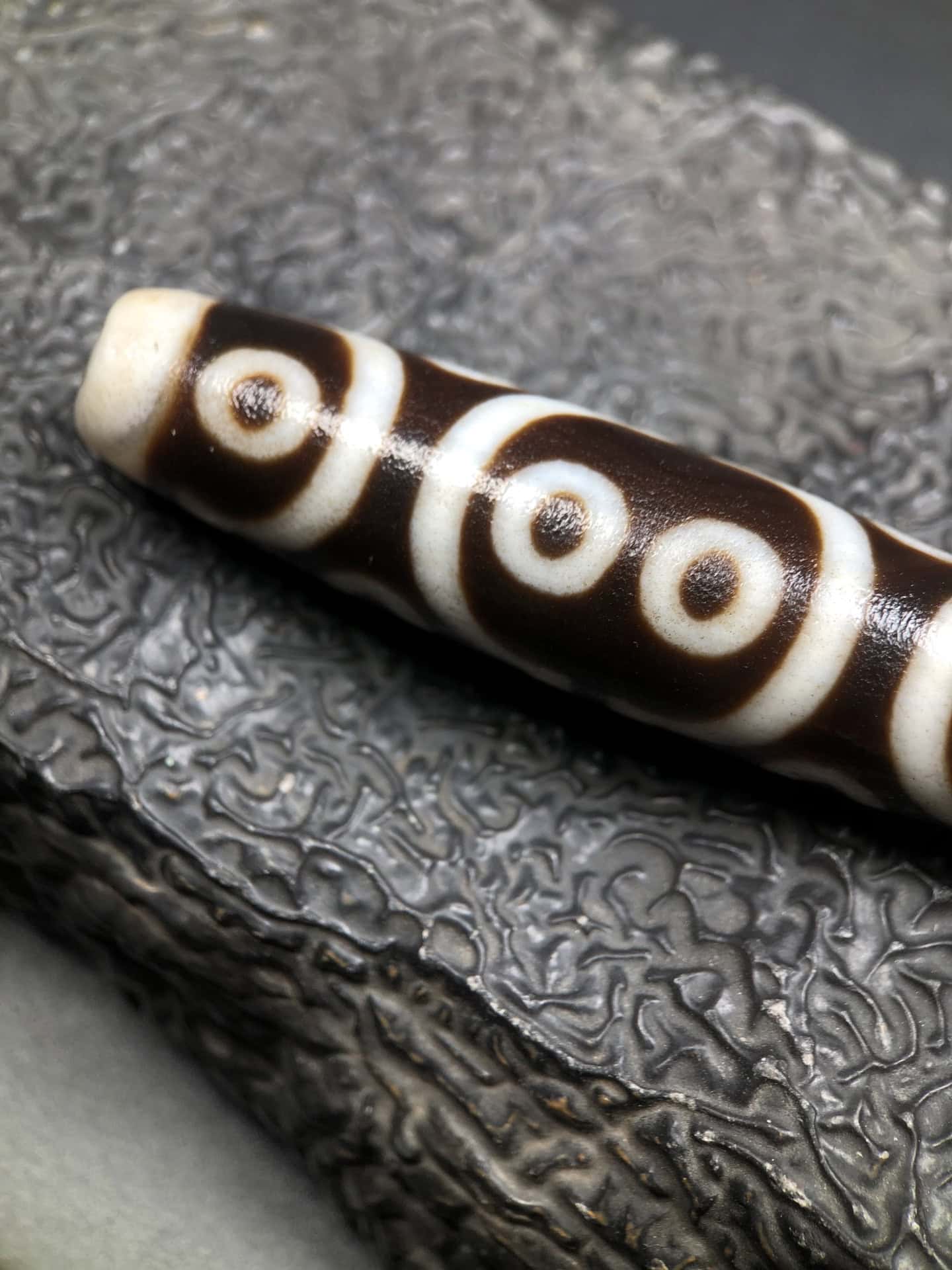 Chinese Natural Agate DZI Beads