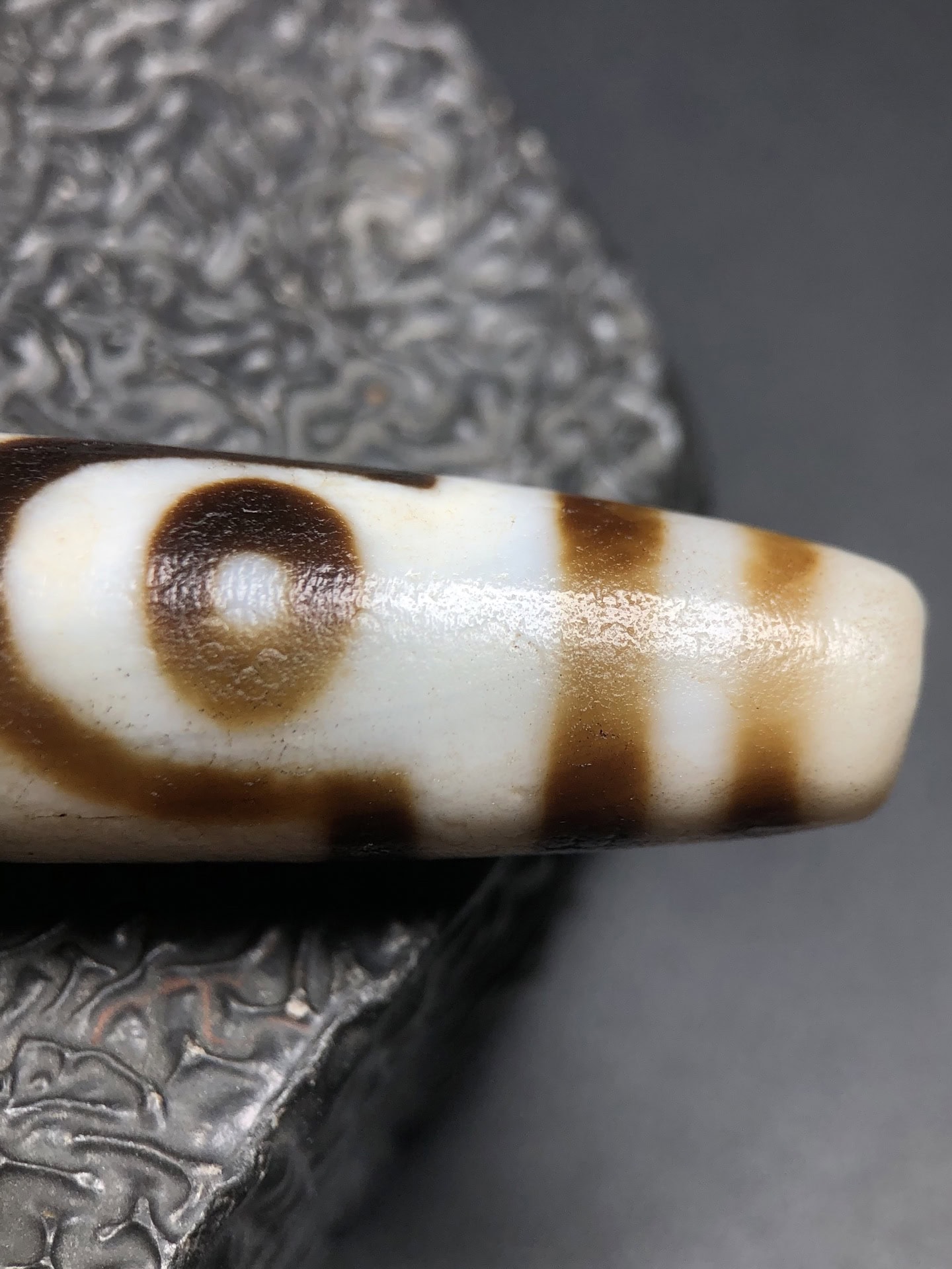 Chinese Natural Agate DZI Beads