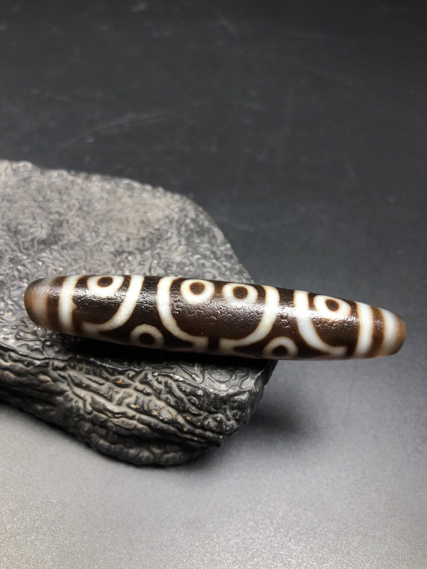 Chinese Natural Agate DZI Beads