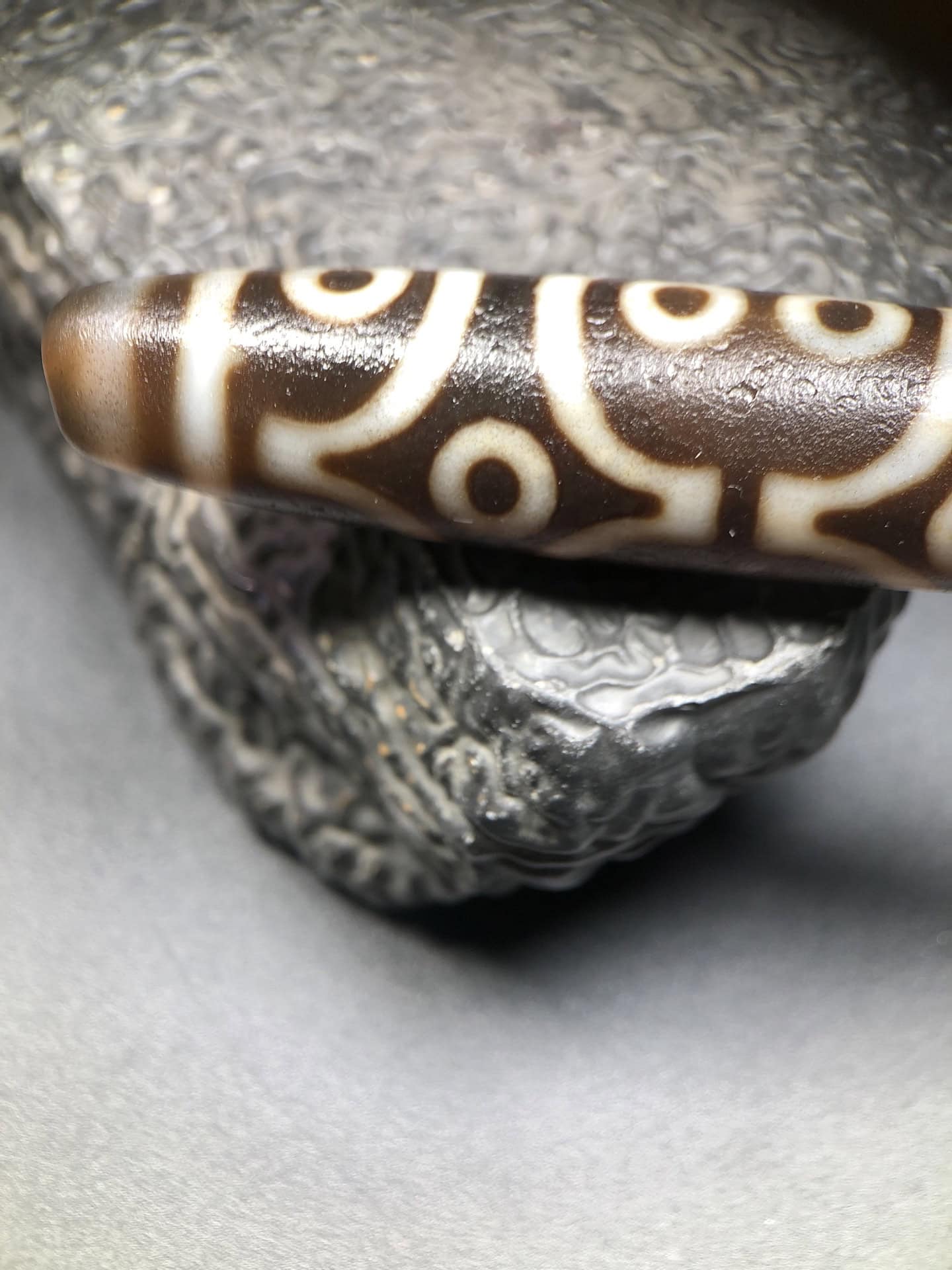 Chinese Natural Agate DZI Beads