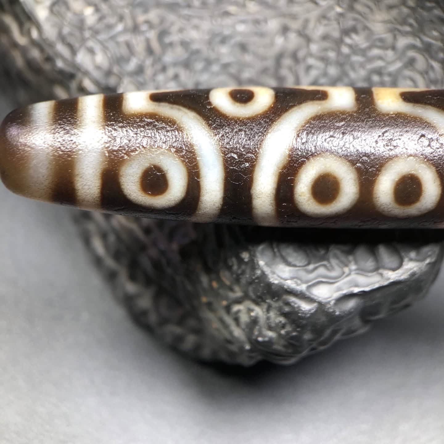 Chinese Natural Agate DZI Beads