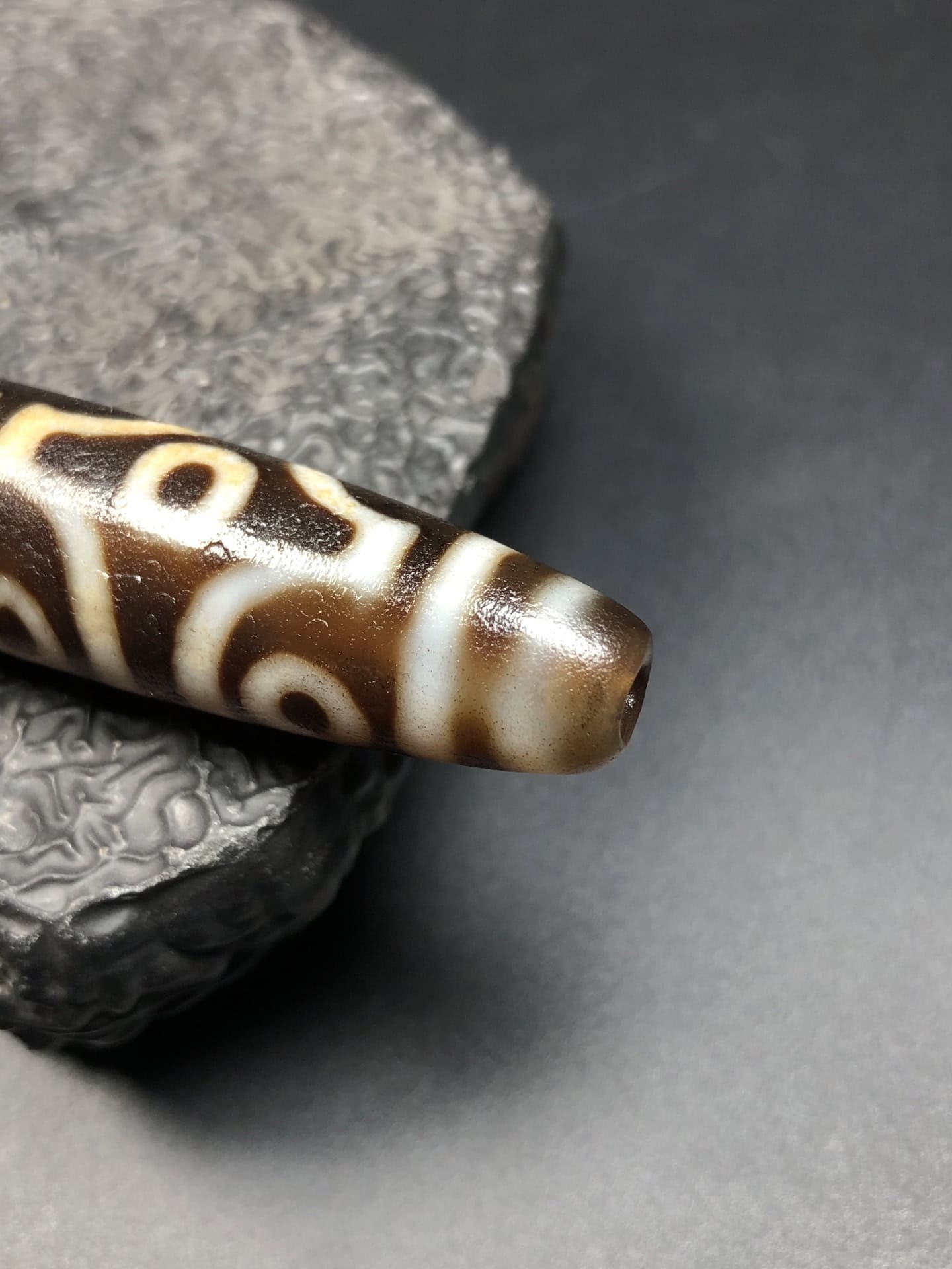 Chinese Natural Agate DZI Beads