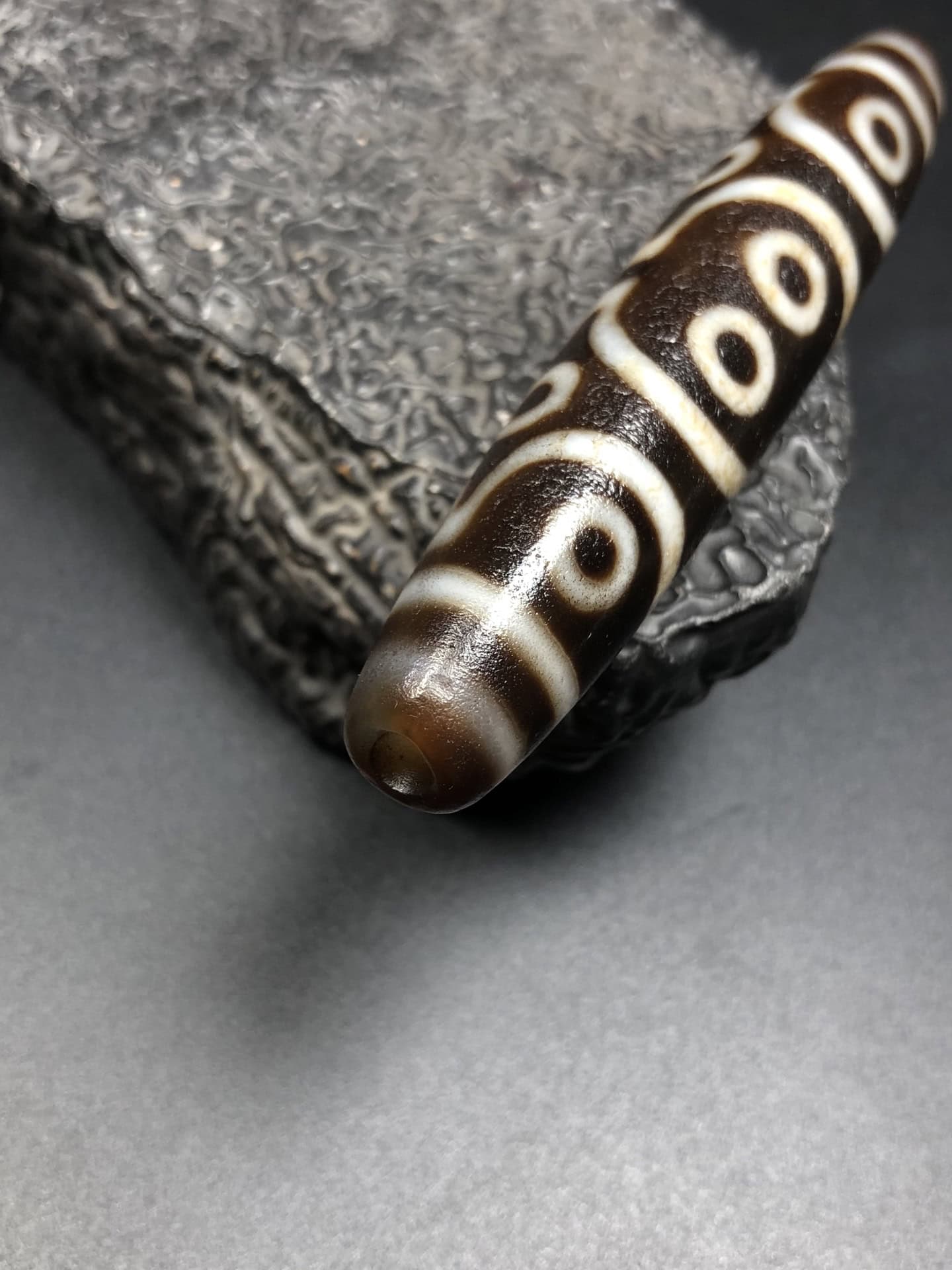 Chinese Natural Agate DZI Beads