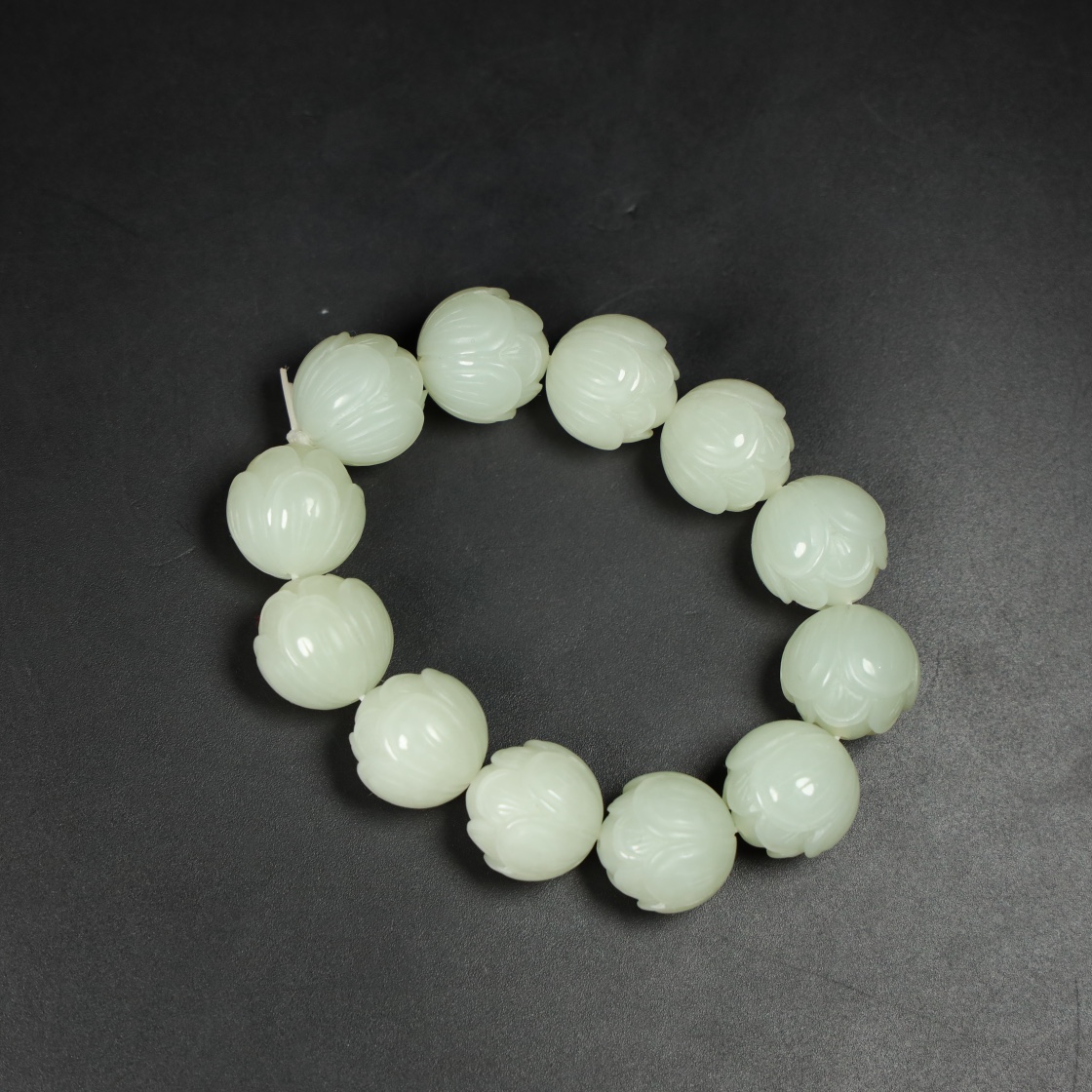 Chinese Natural Jade Carved Bracelet