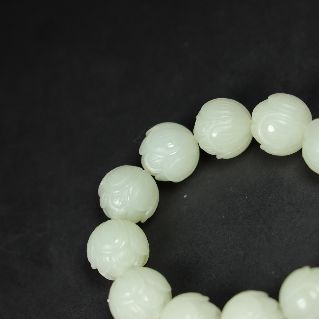 Chinese Natural Jade Carved Bracelet