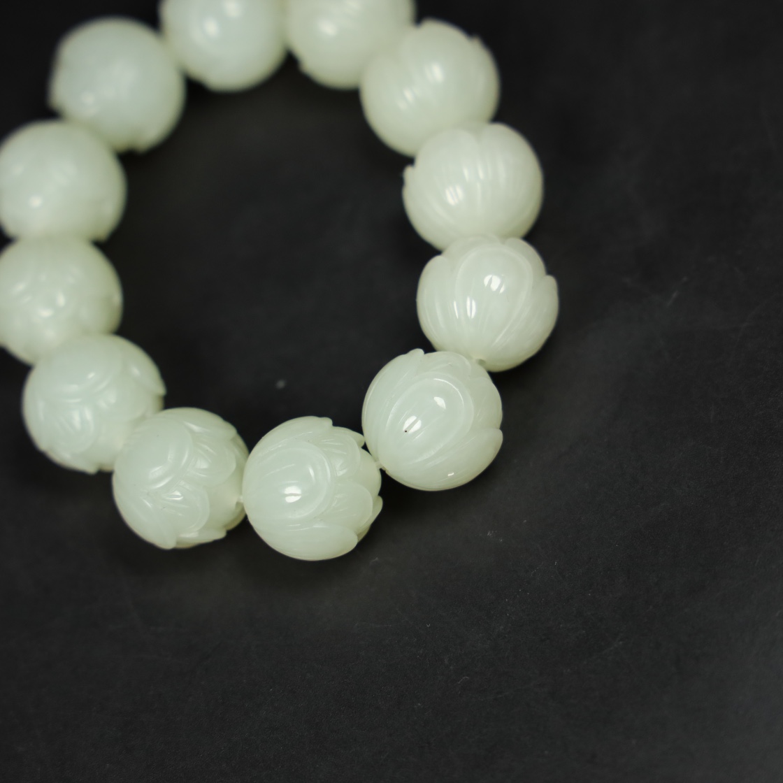 Chinese Natural Jade Carved Bracelet