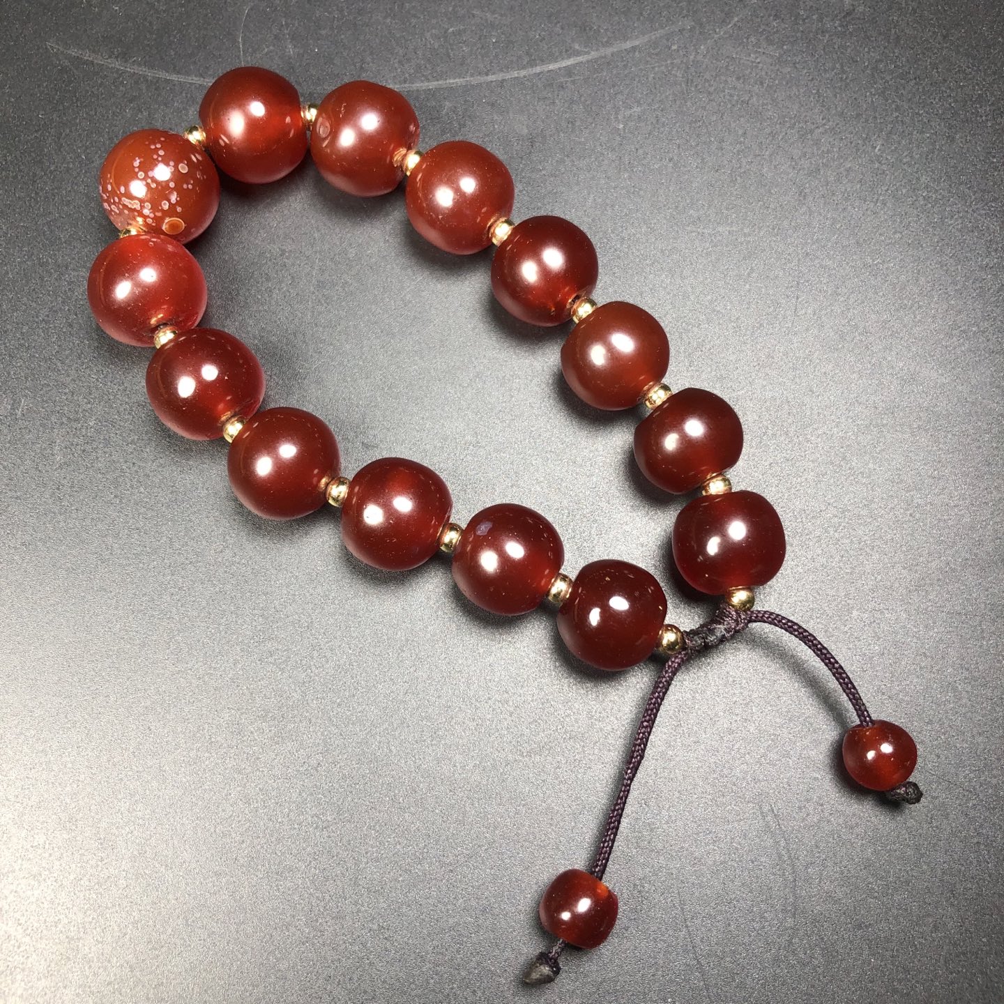 Chinese Natural Agate Bracelet
