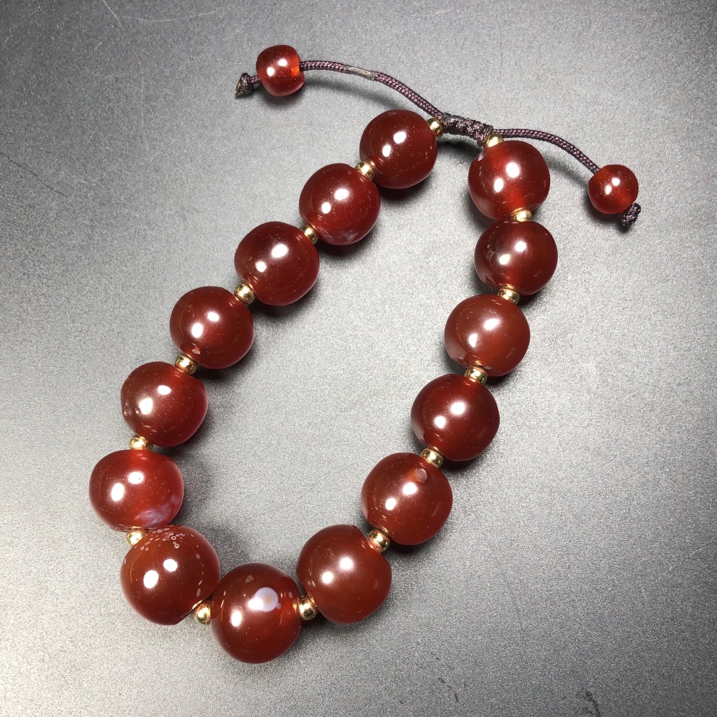 Chinese Natural Agate Bracelet