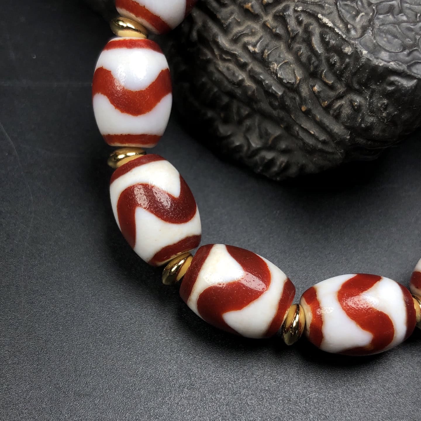 Chinese Natural Jade Carved Bracelet