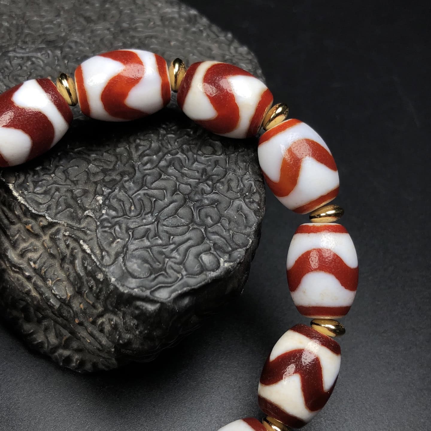 Chinese Natural Jade Carved Bracelet