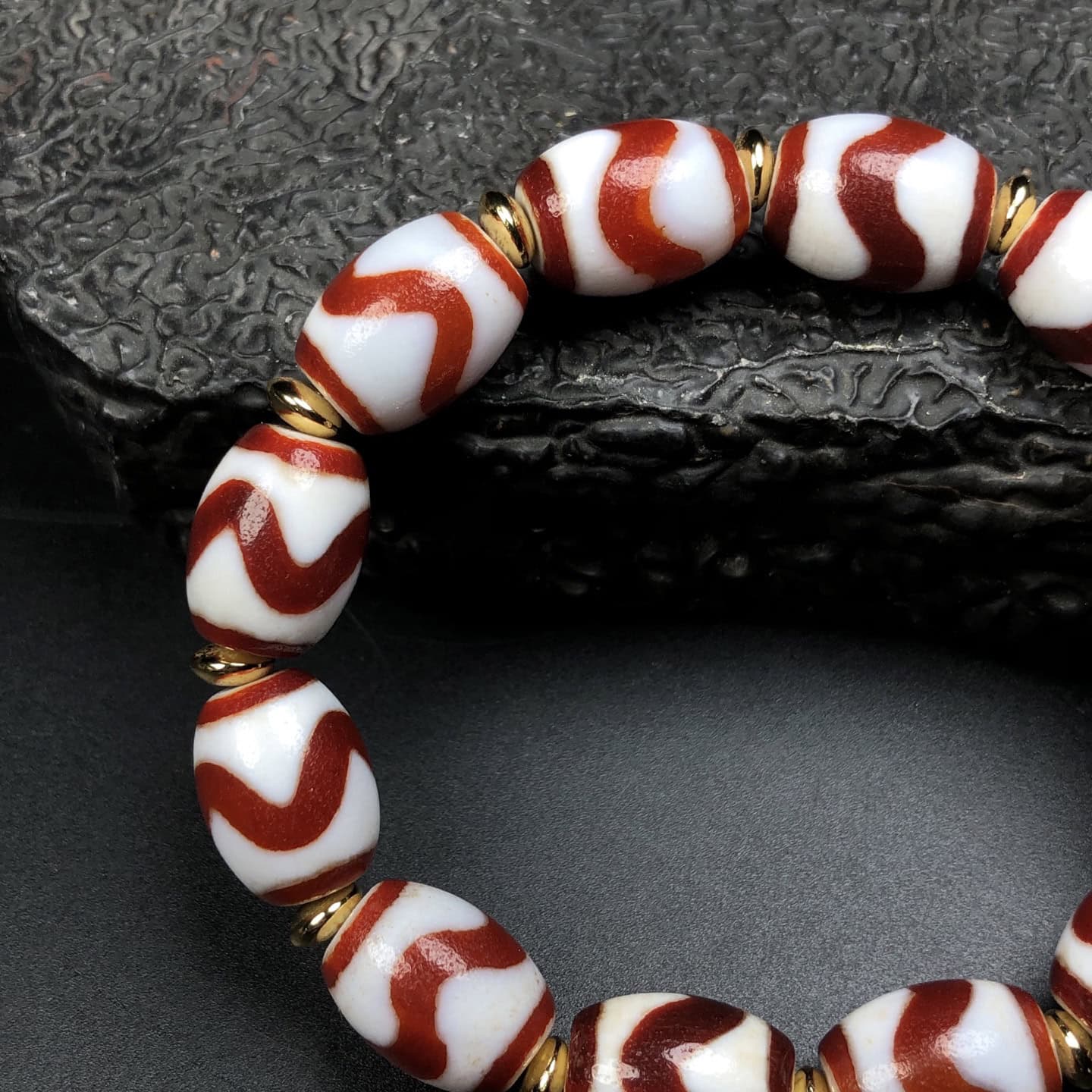 Chinese Natural Jade Carved Bracelet
