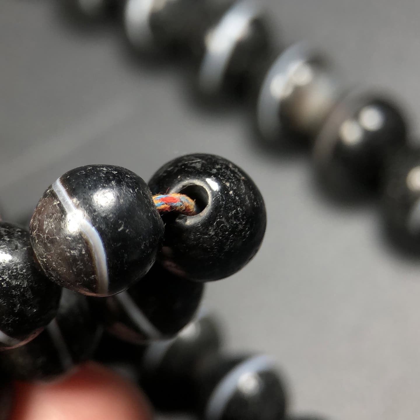 Chinese Natural Jade Carved bead