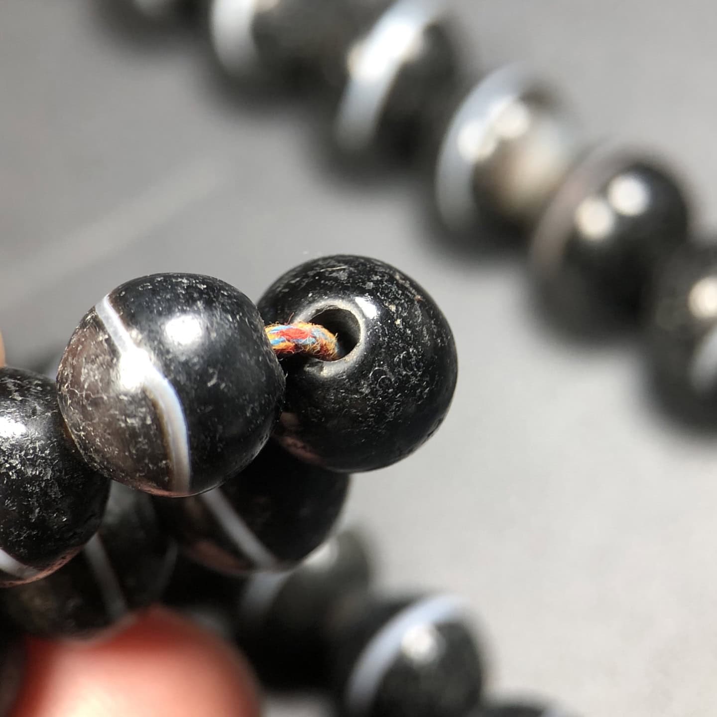 Chinese Natural Jade Carved bead