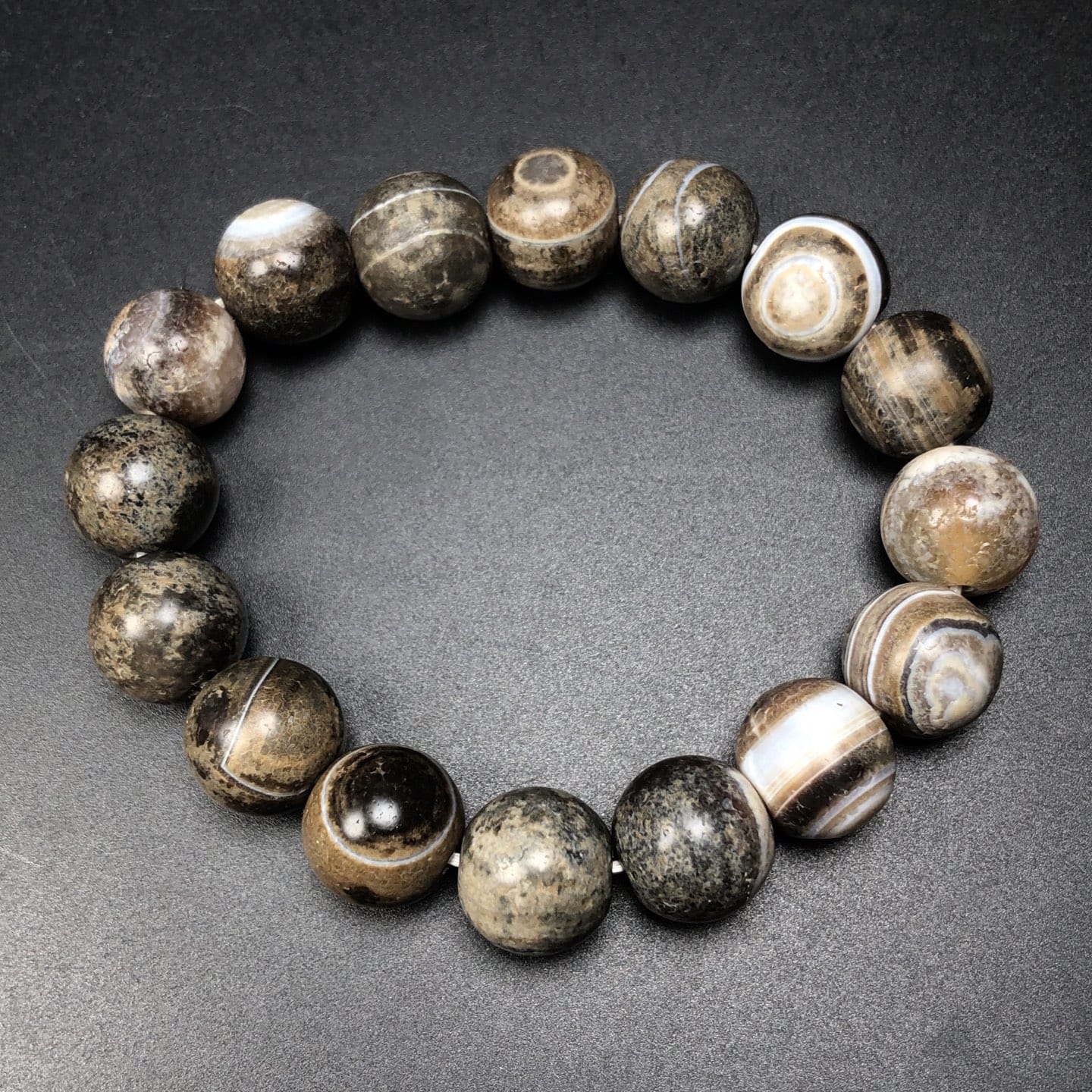 Chinese Natural Agate Bracelet