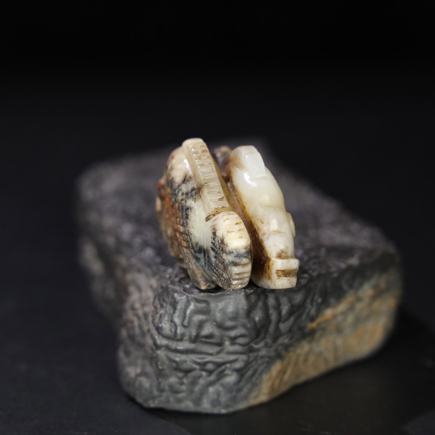 Chinese Natural Jade Carved Fish