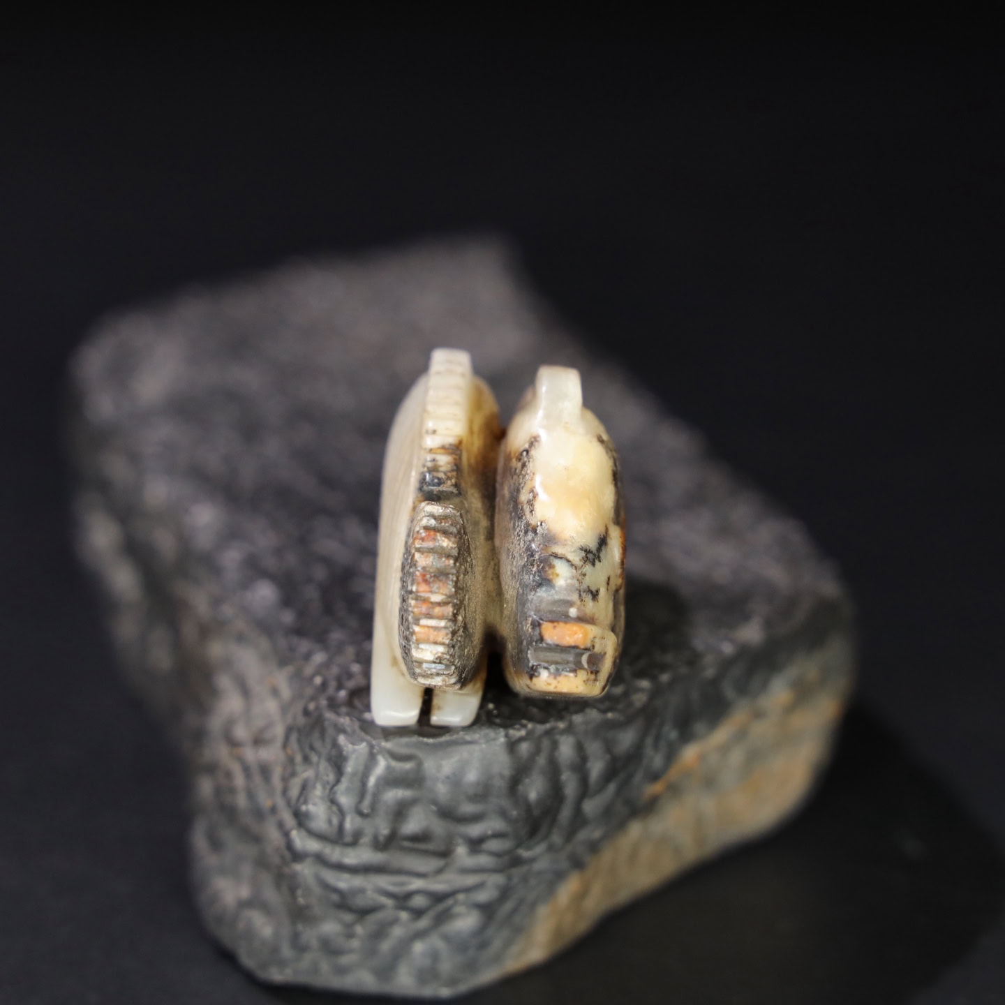 Chinese Natural Jade Carved Fish