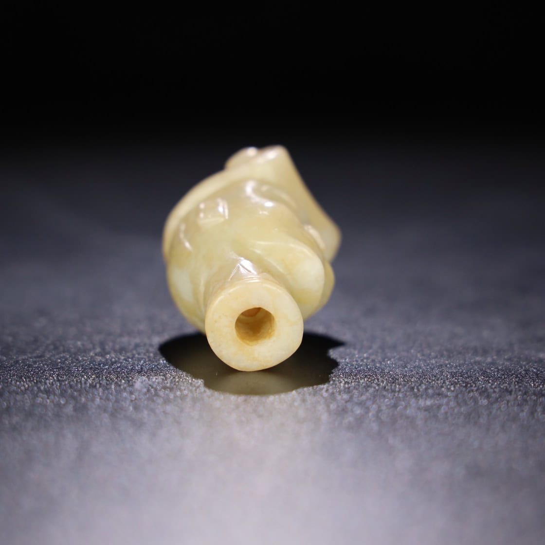 Chinese Natural Jade Carved Human heads