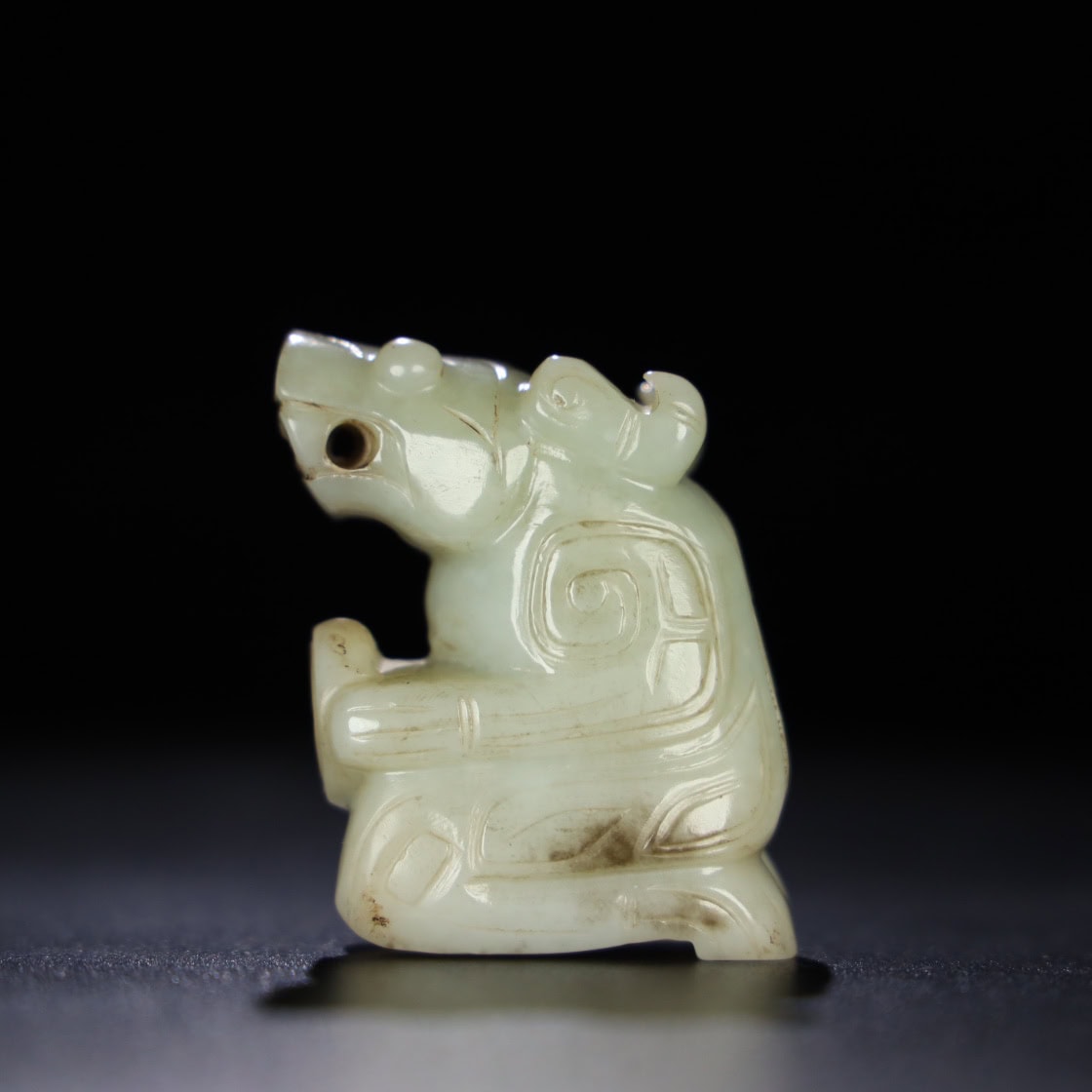 Chinese Natural Jade Carved Bird