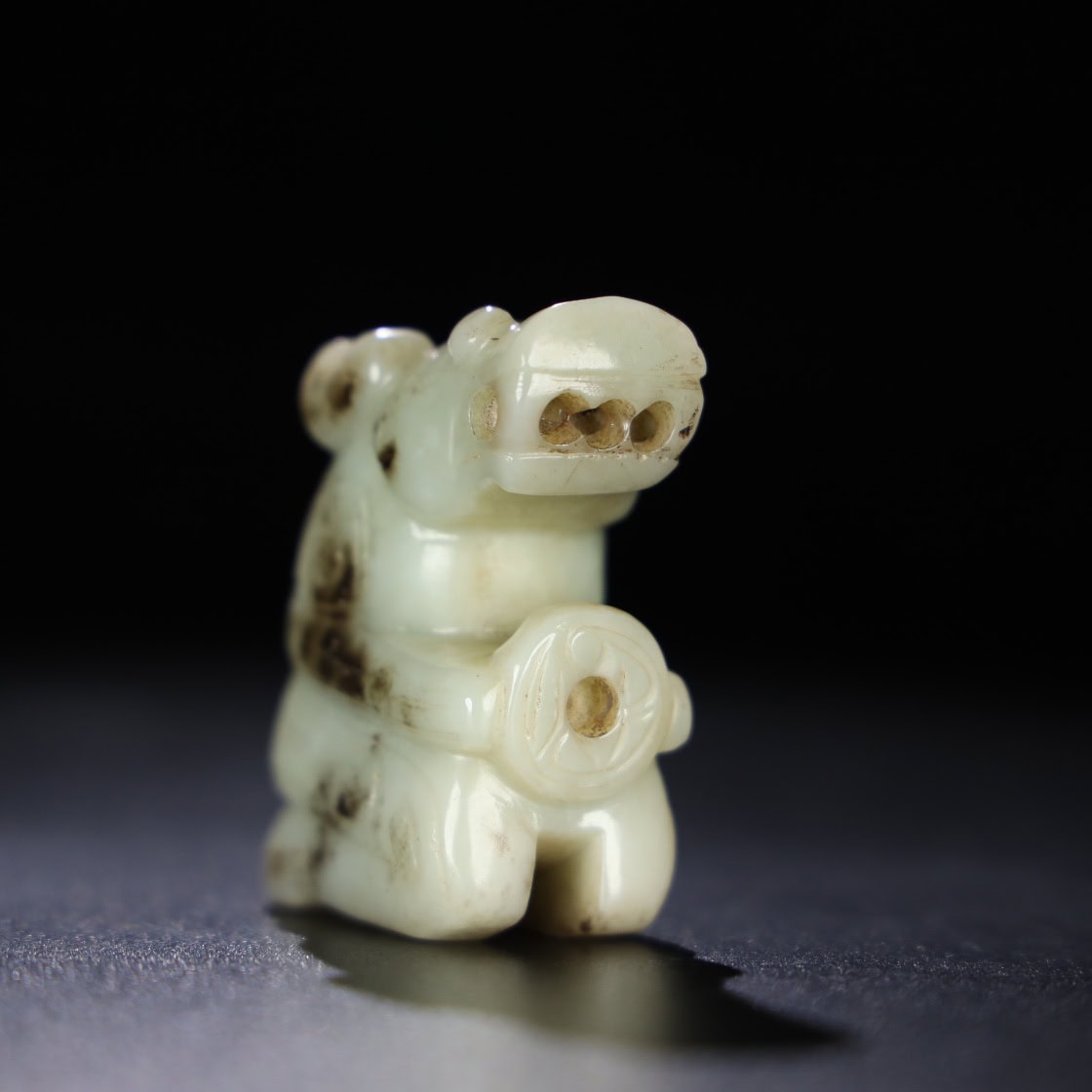 Chinese Natural Jade Carved Bird