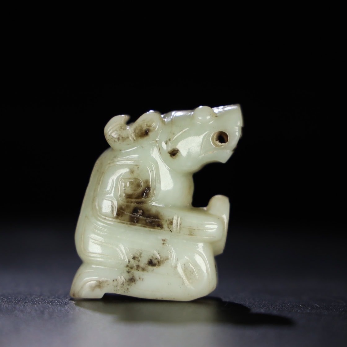 Chinese Natural Jade Carved Bird