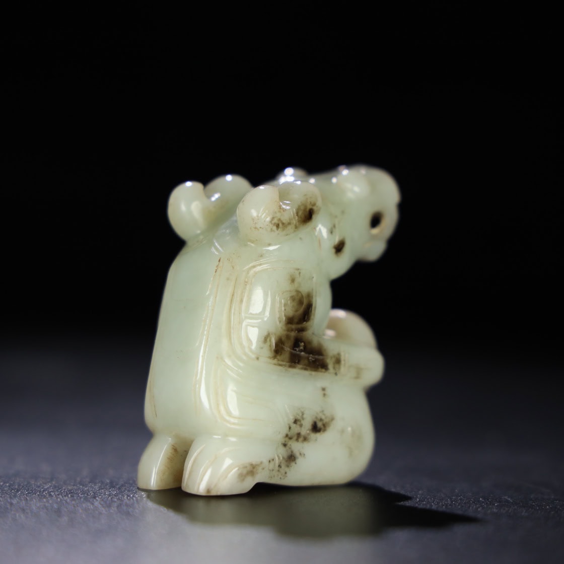 Chinese Natural Jade Carved Bird