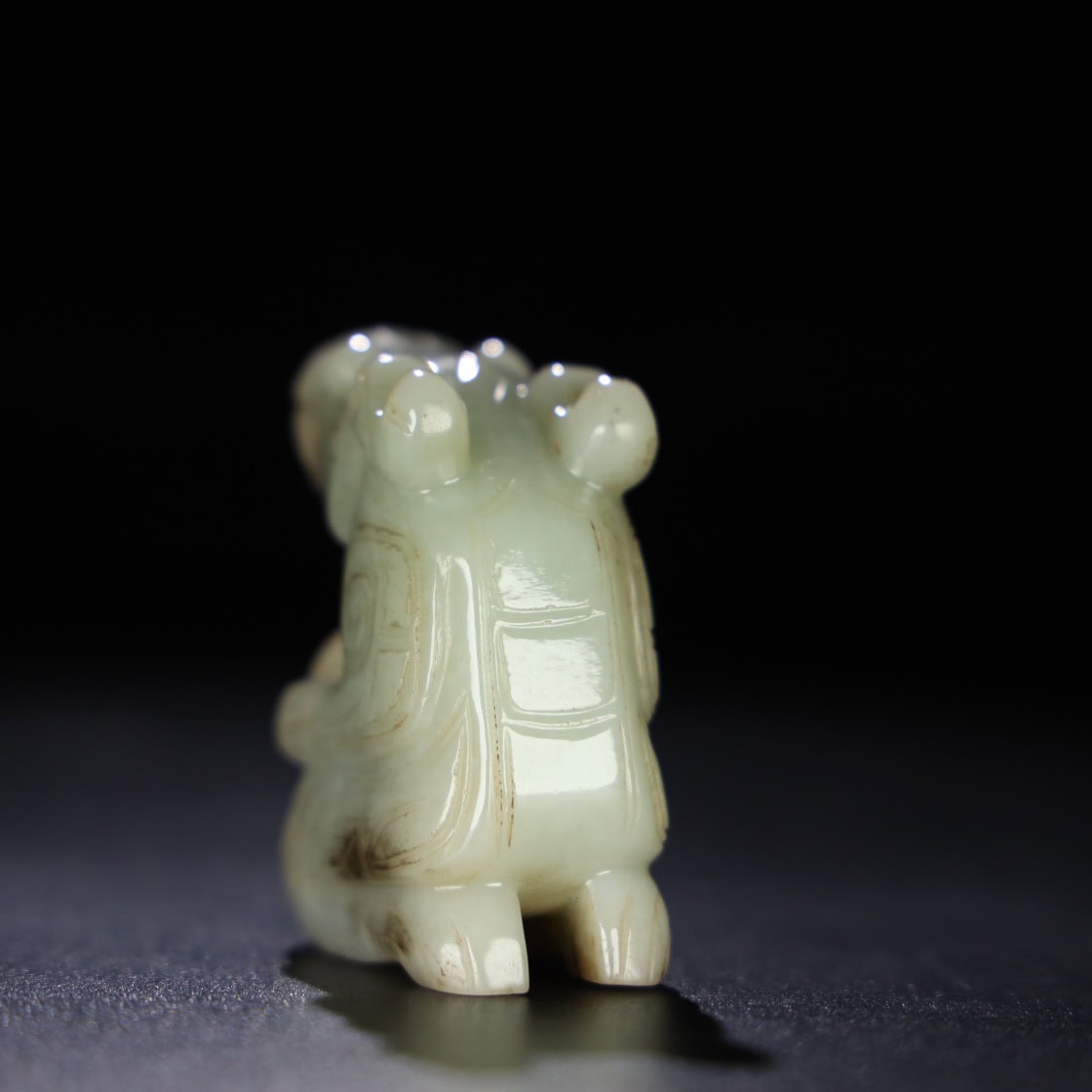 Chinese Natural Jade Carved Bird