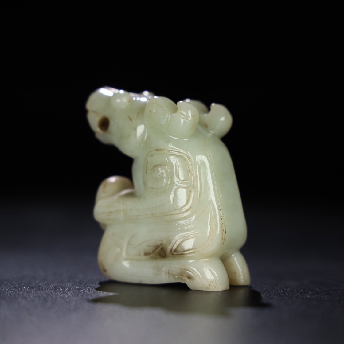 Chinese Natural Jade Carved Bird