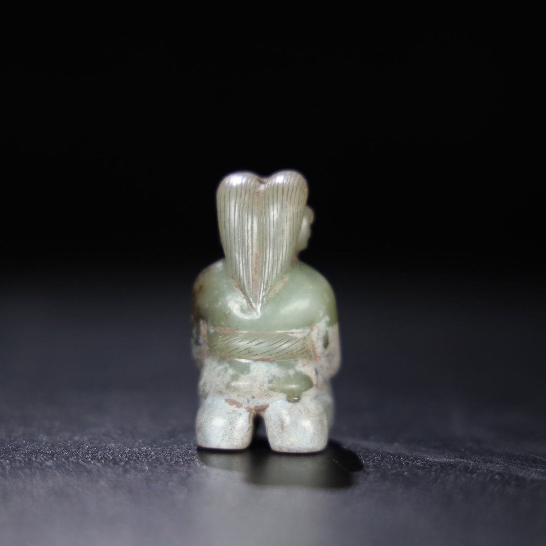 Chinese Natural Jade Carved Nobleman