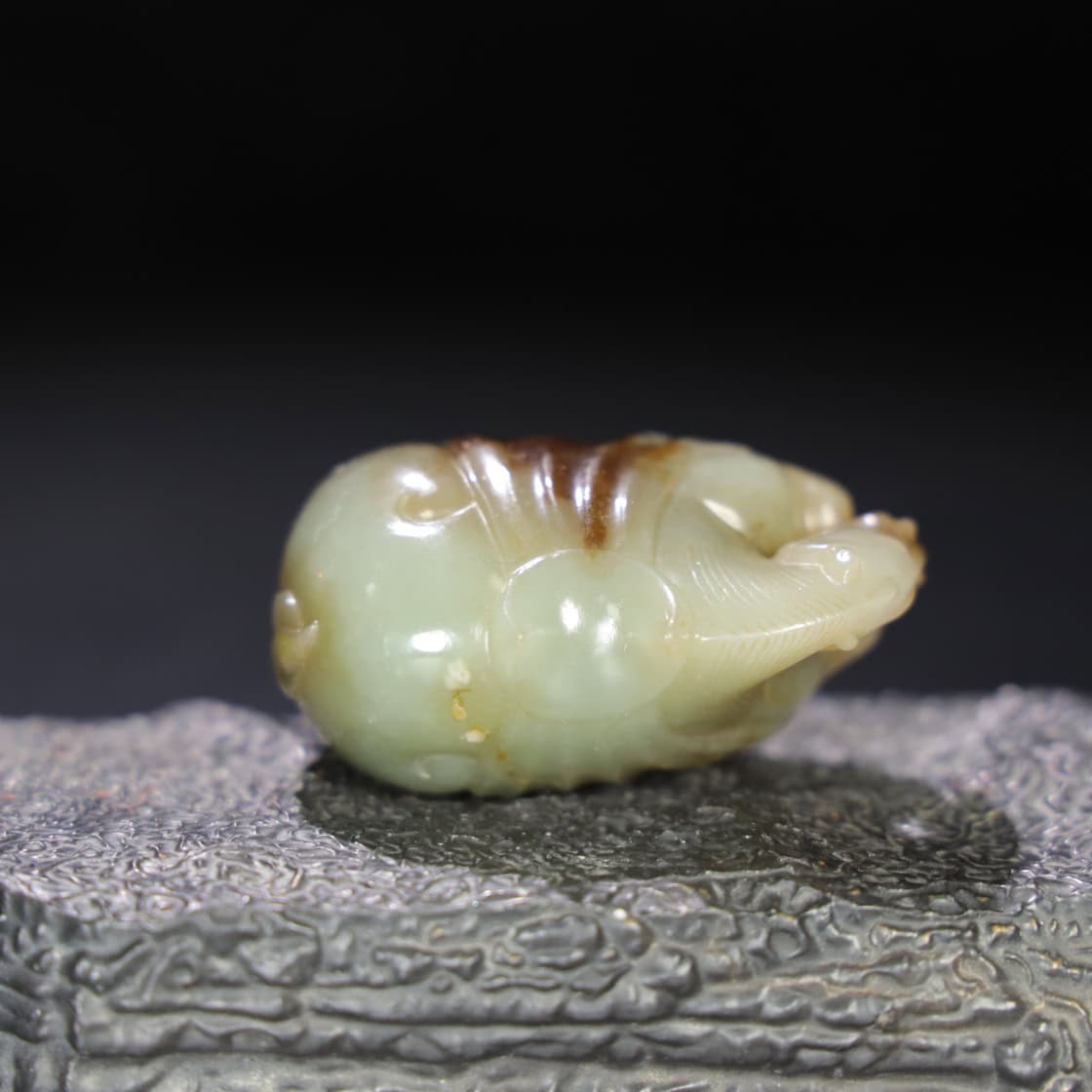 Chinese Natural Jade Carved Horses