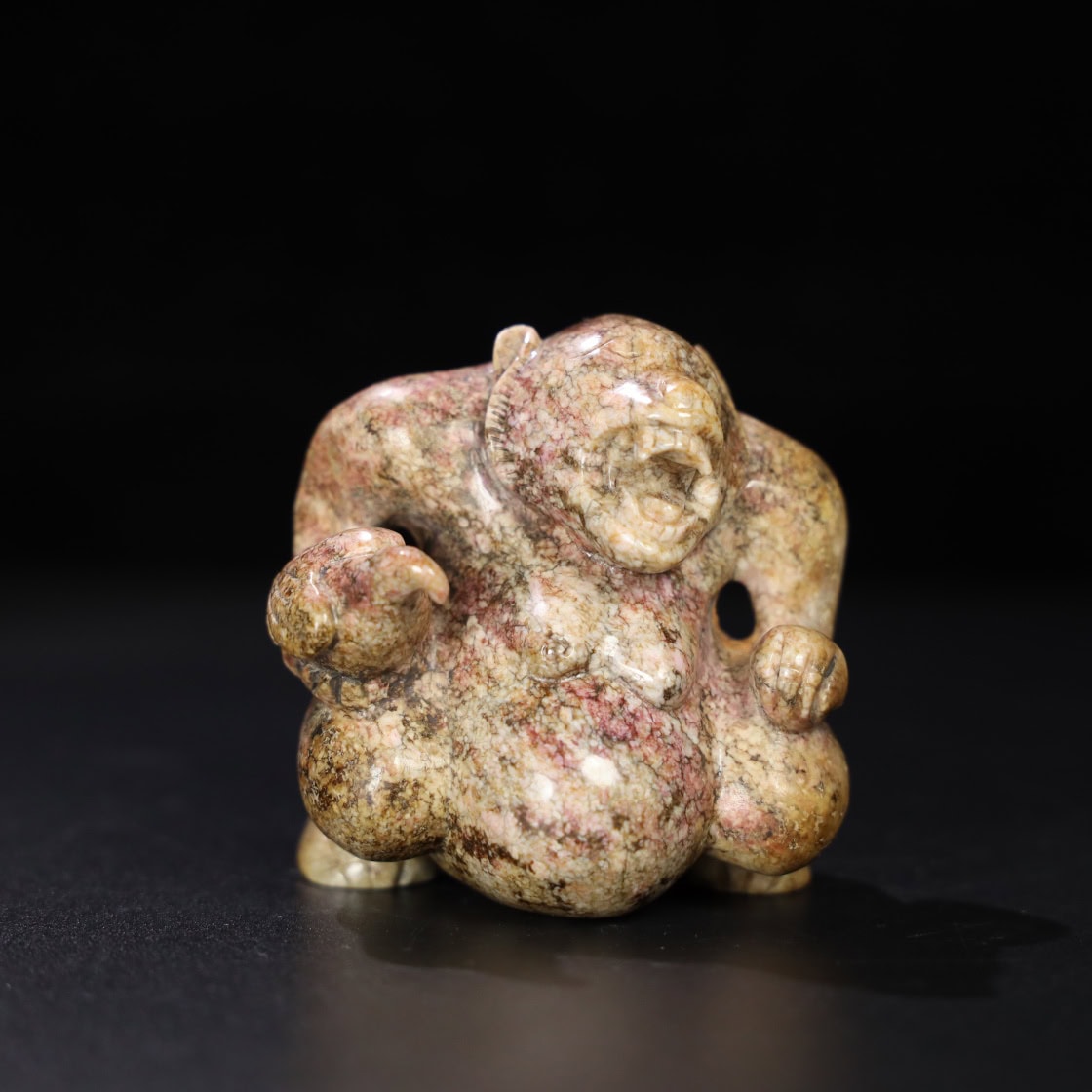 Chinese Natural Jade Carved Bear