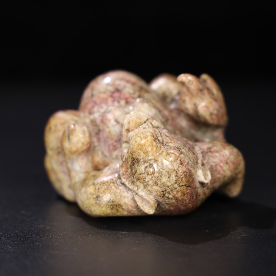 Chinese Natural Jade Carved Bear