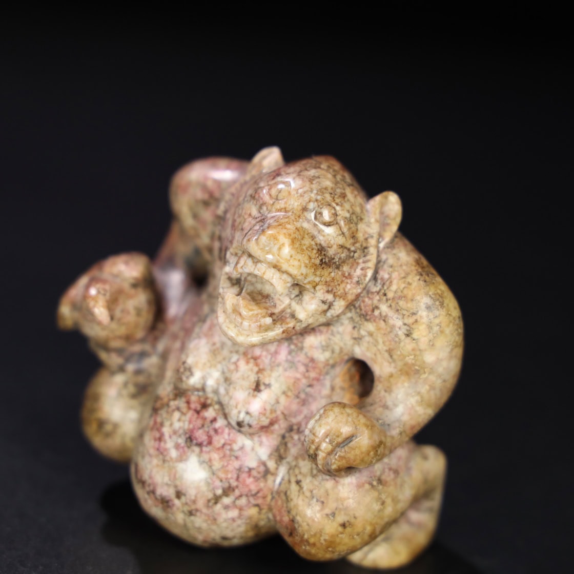 Chinese Natural Jade Carved Bear