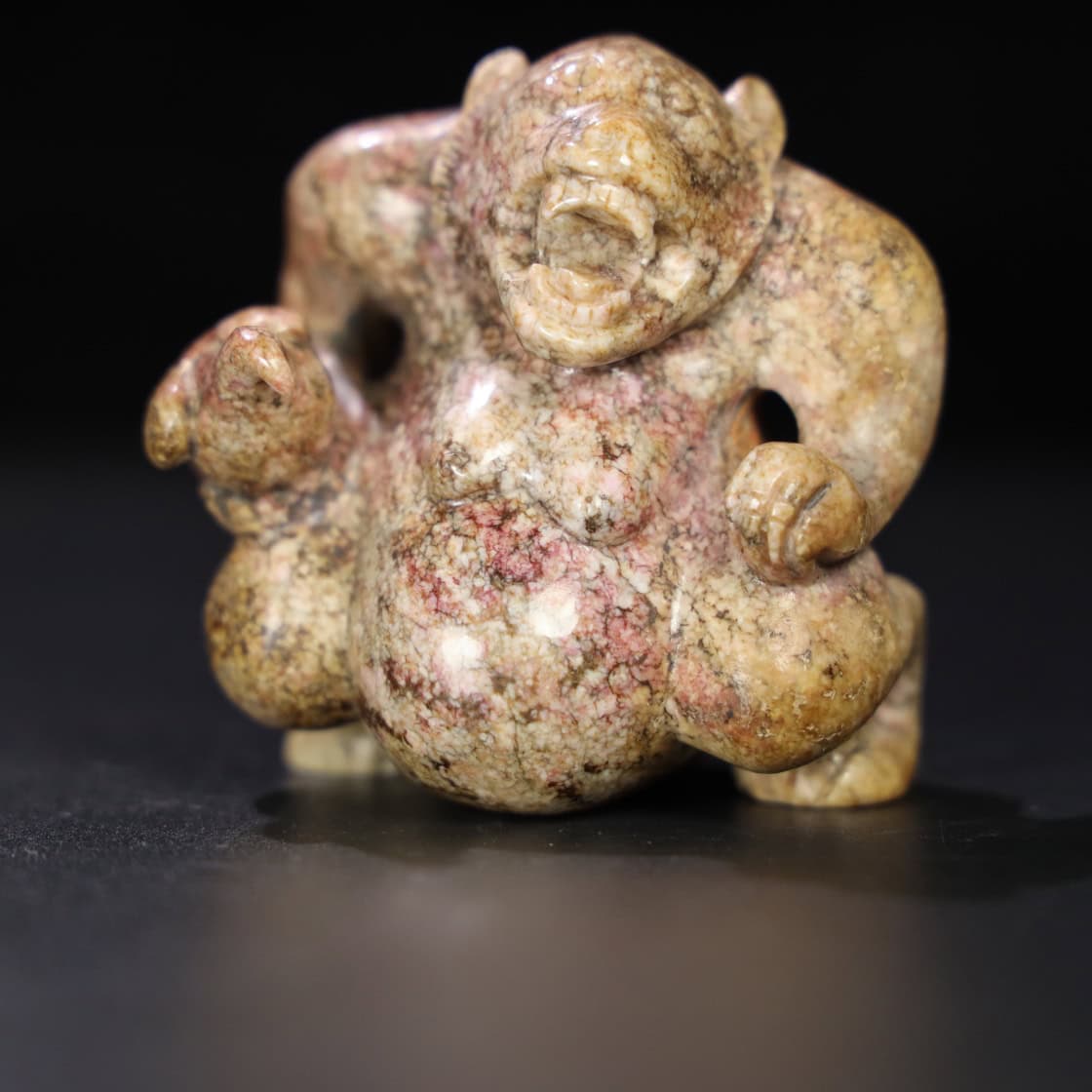 Chinese Natural Jade Carved Bear