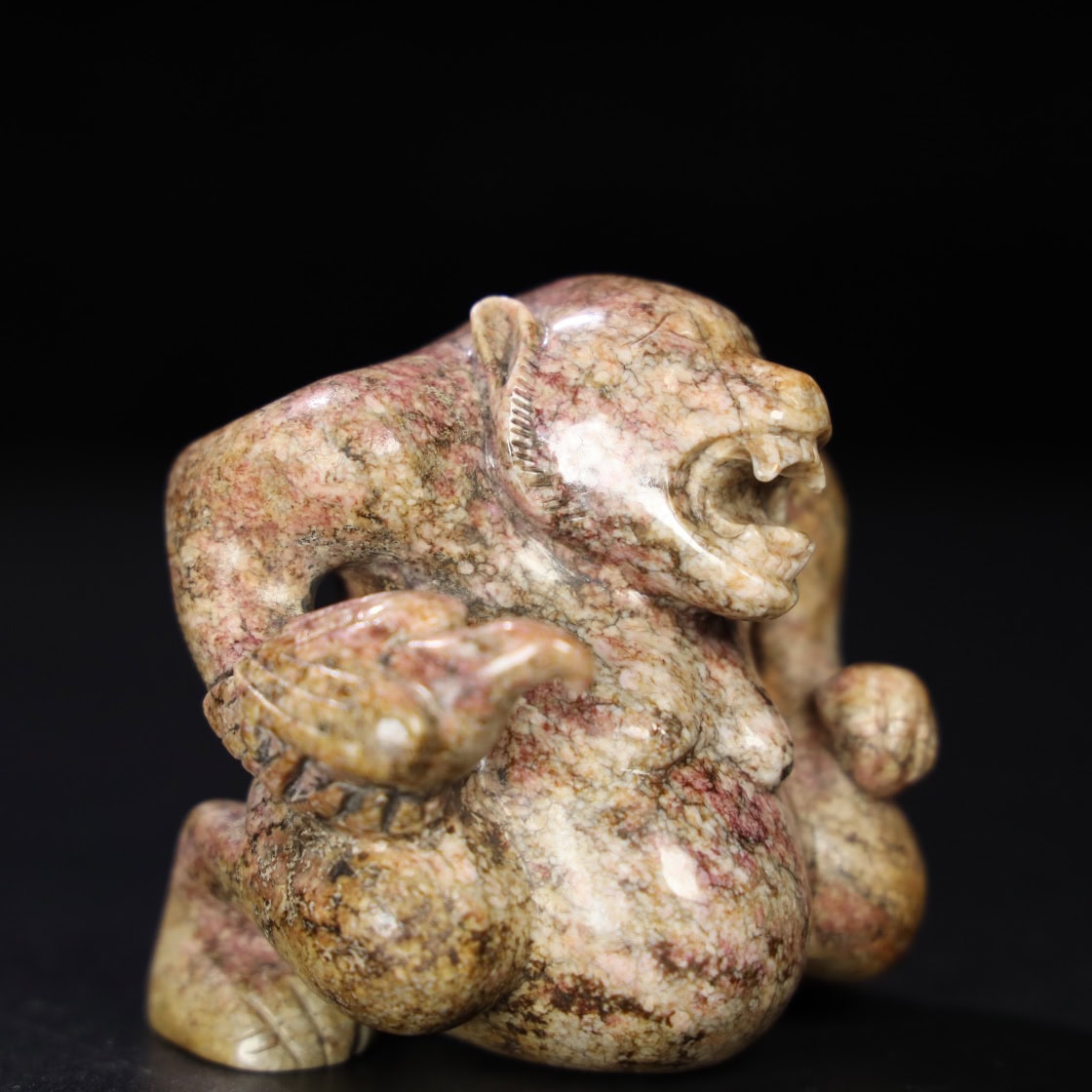 Chinese Natural Jade Carved Bear