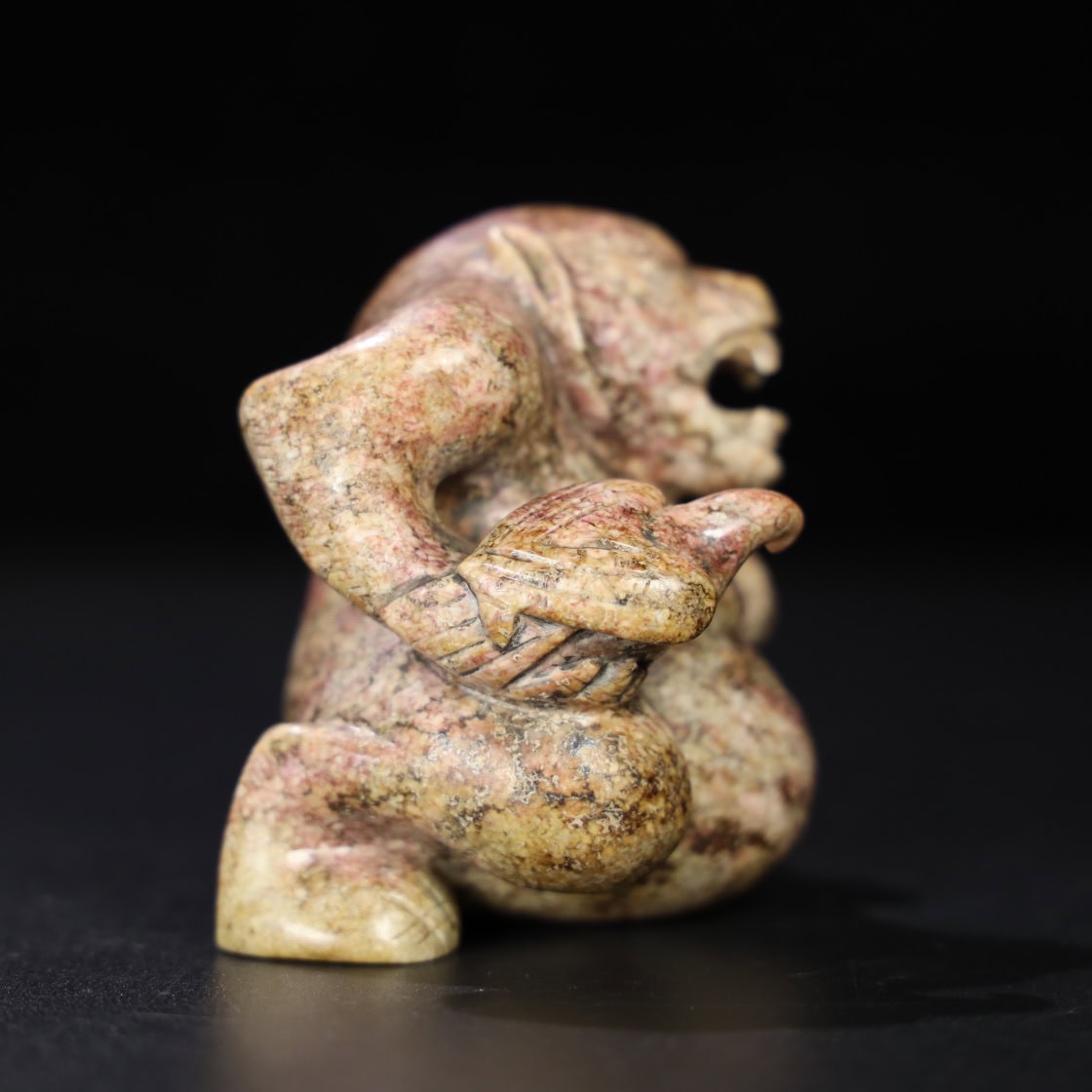 Chinese Natural Jade Carved Bear