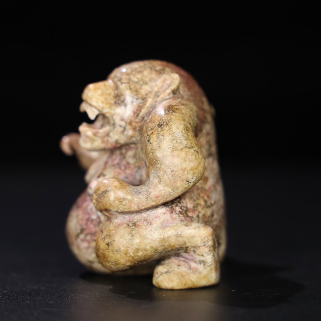 Chinese Natural Jade Carved Bear