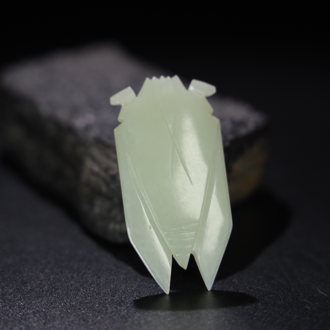 Chinese Natural Jade Carved Cicada