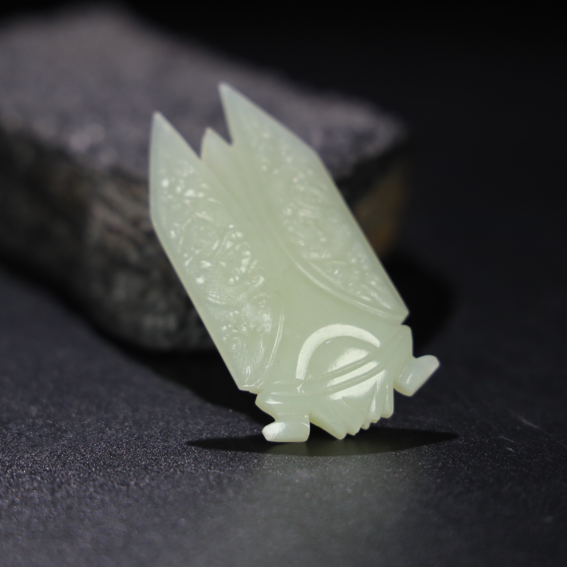 Chinese Natural Jade Carved Cicada