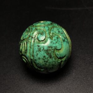 Chinese Natural Jade Carved Beads