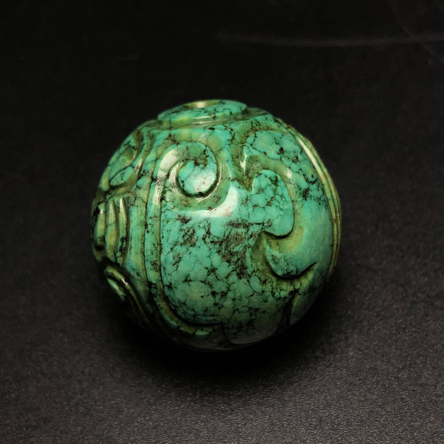 Chinese Natural Jade Carved Beads