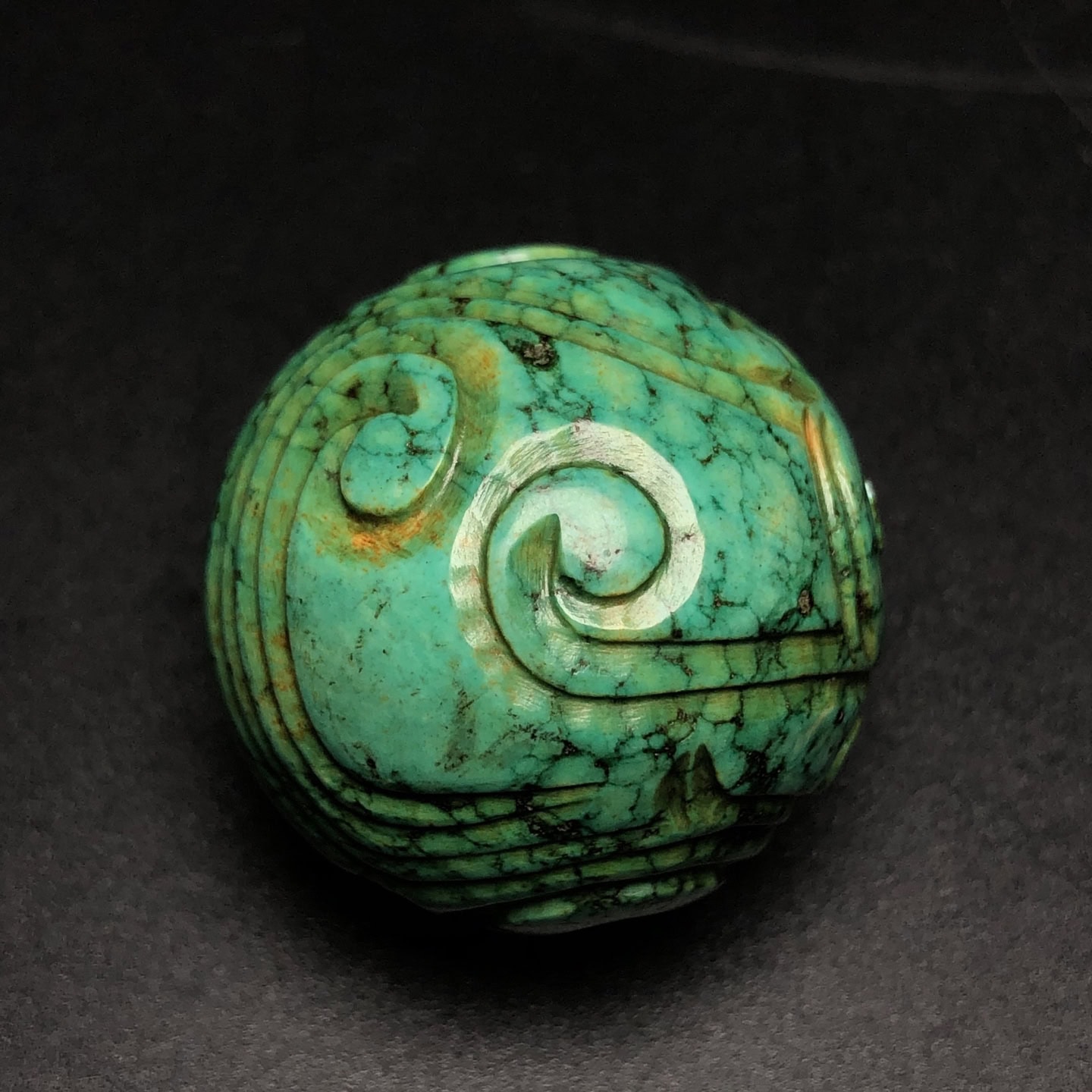 Chinese Natural Jade Carved Beads