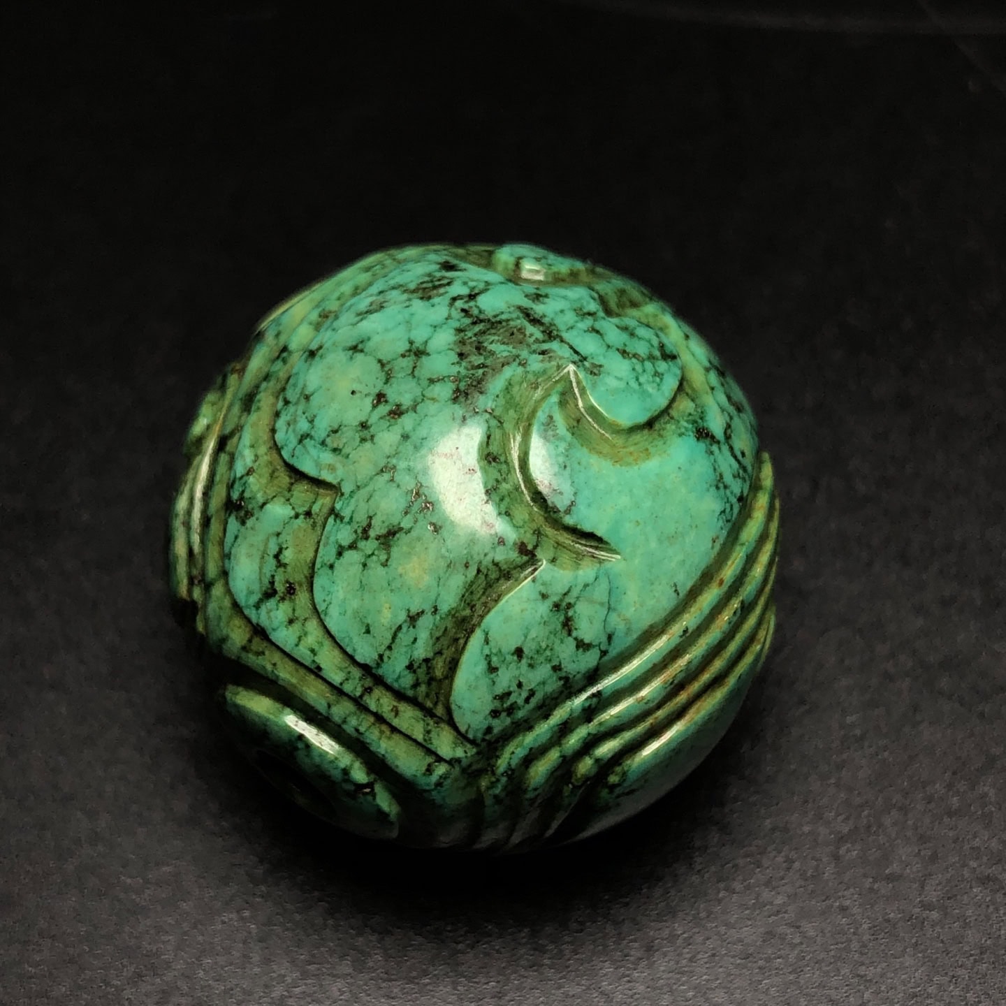 Chinese Natural Jade Carved Beads