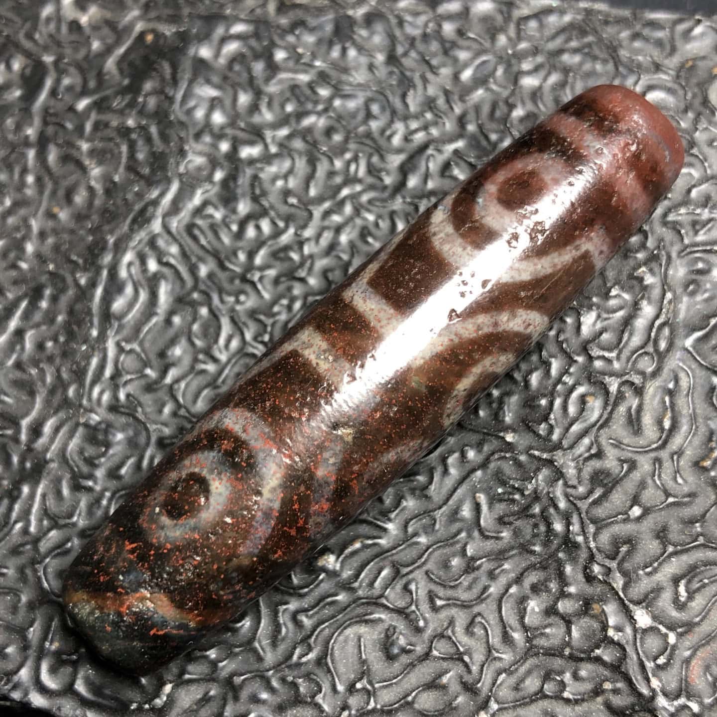 Chinese Natural Agate DZI Beads