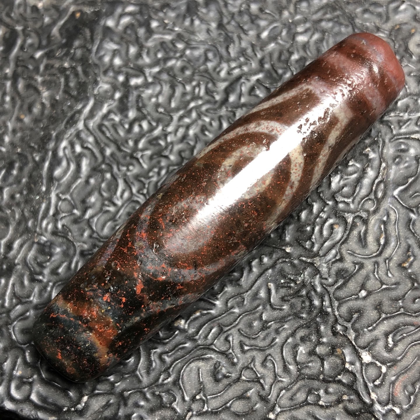 Chinese Natural Agate DZI Beads