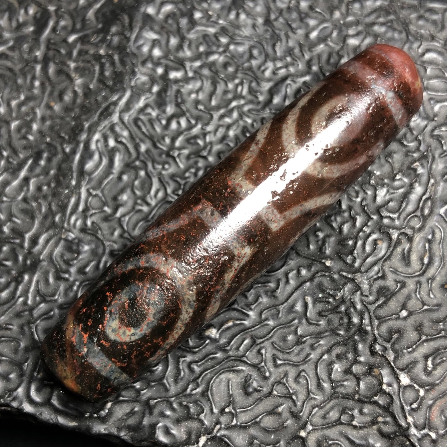 Chinese Natural Agate DZI Beads