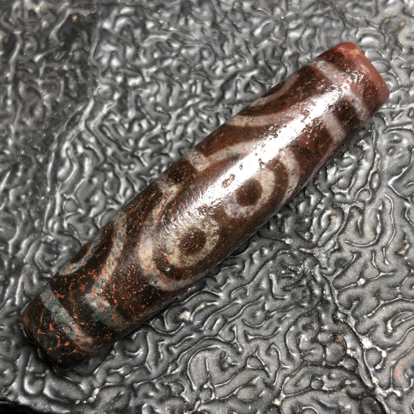 Chinese Natural Agate DZI Beads