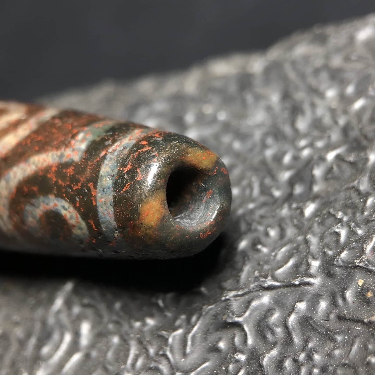 Chinese Natural Agate DZI Beads
